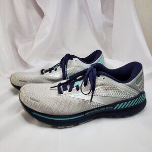 Brooks Adrenaline GTS 22 Running Shoes Size 11 Medium B Gray/Navy Women Sneakers